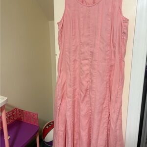 J. Jill Pink Sleeveless Maxi Sundress